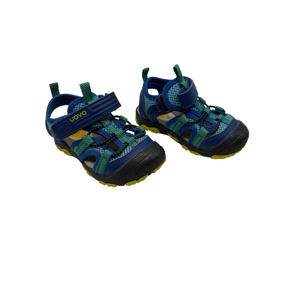 UOVO Sport Sandals Toddler Size 8 Blue Green Closed Toe Athletic Gorpcore - Picture 4 of 10